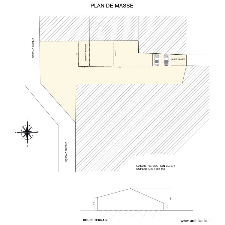 plan de masse ambres . Plan de 0 pièce et 0 m2