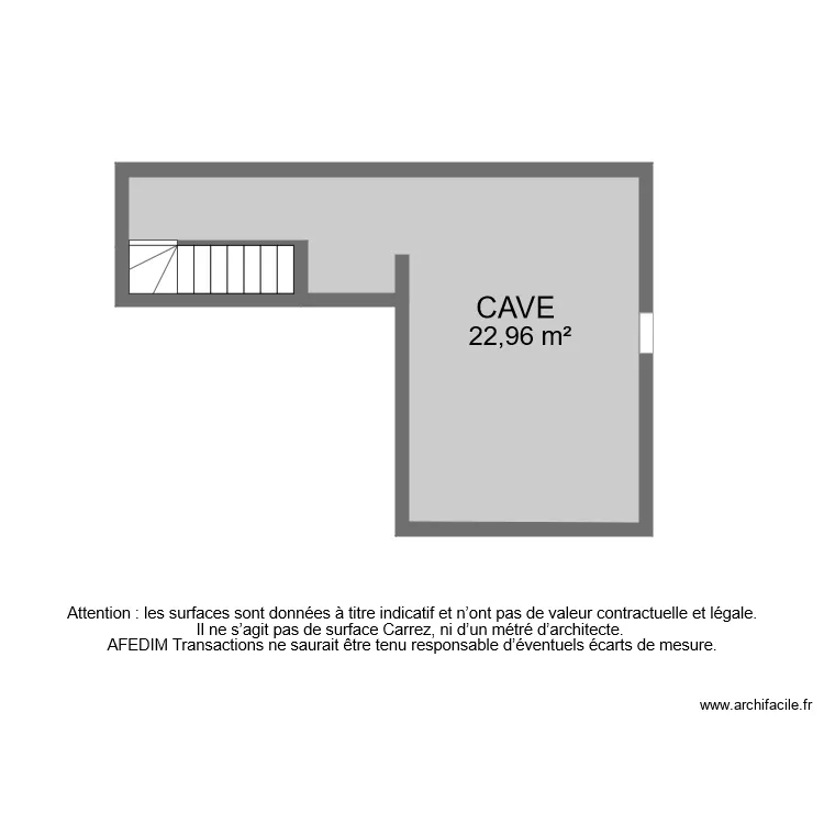 BI 8234 CAVE . Plan de 