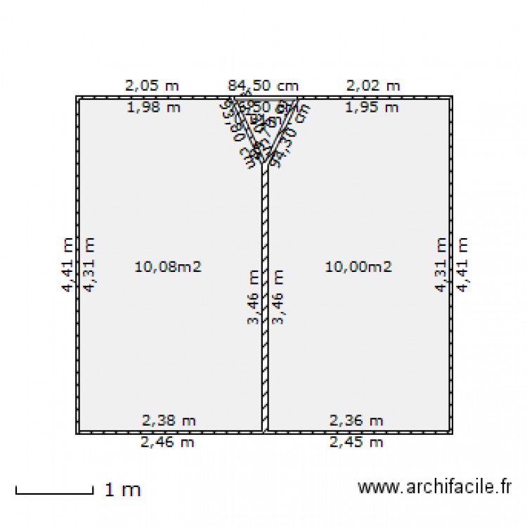 chambre. Plan de 0 pièce et 0 m2