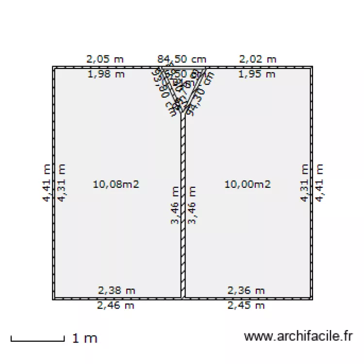 chambre. Plan de chambre. Plan de