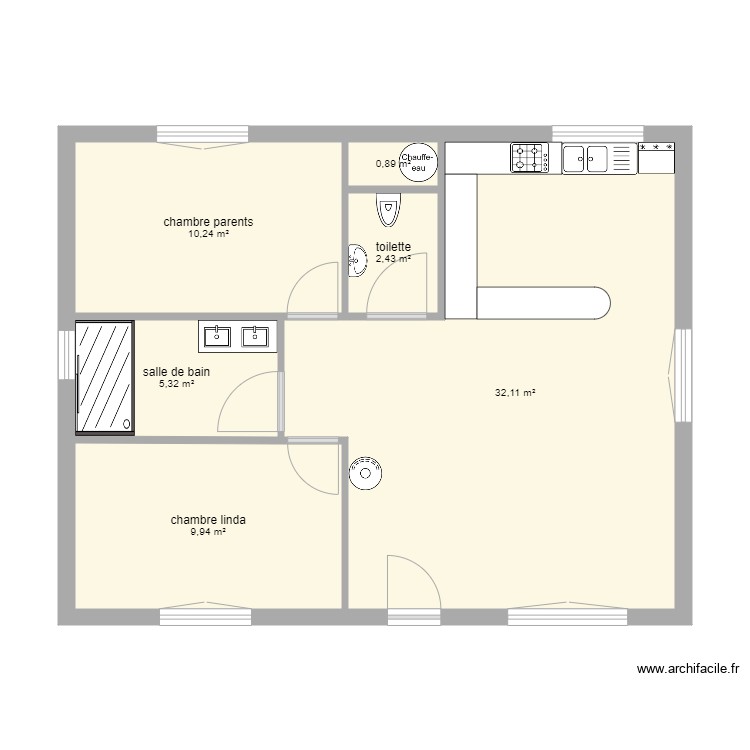 Projet Maison Plan 6 Pi ces 61 M2 Dessin Par Bouboucorsu projet-maison-plan-6-pi-ces-61-m2-dessin-par-bouboucorsu