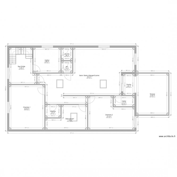 Morgane etage . Plan de 0 pièce et 0 m2