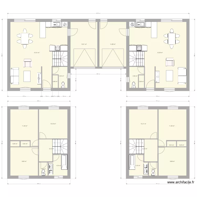 loc menville. Plan de 