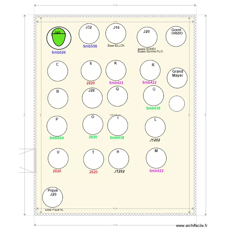 Atelier SMB Lentilly compl&eacute;t&eacute;. Plan de 