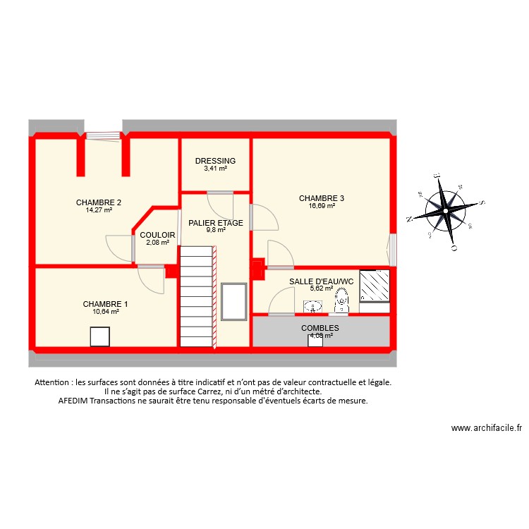 BI 6548 ETAGE. Plan de 0 pièce et 0 m2