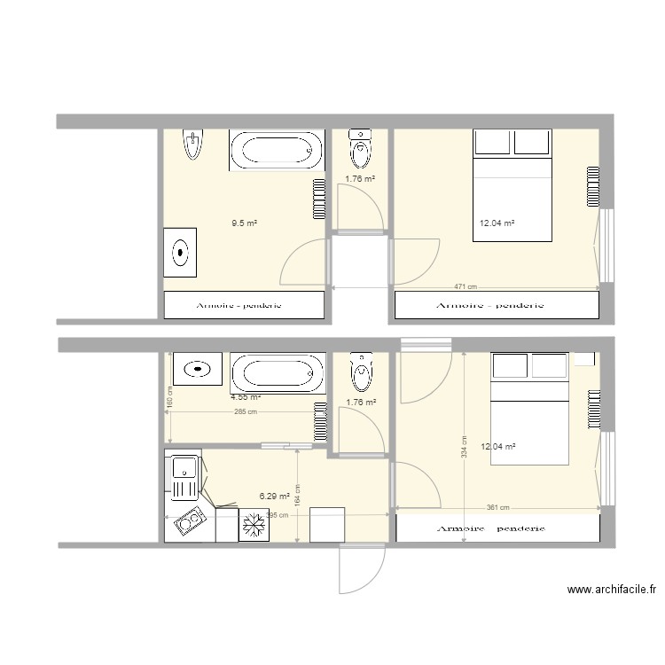 studio Titi. Plan de 0 pièce et 0 m2