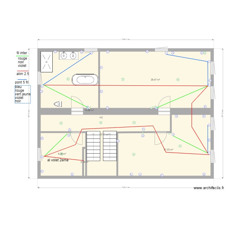 plan  r 2  alim volet. Plan de 0 pièce et 0 m2