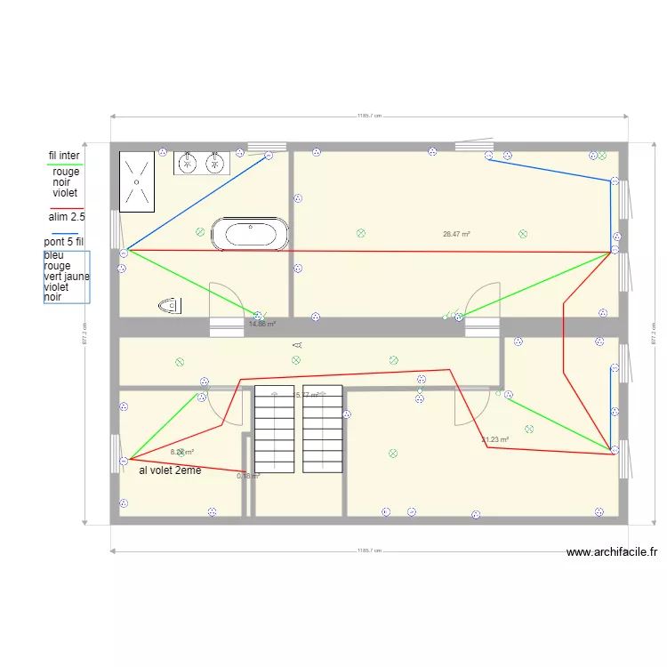 plan  r 2  alim volet. Plan de 