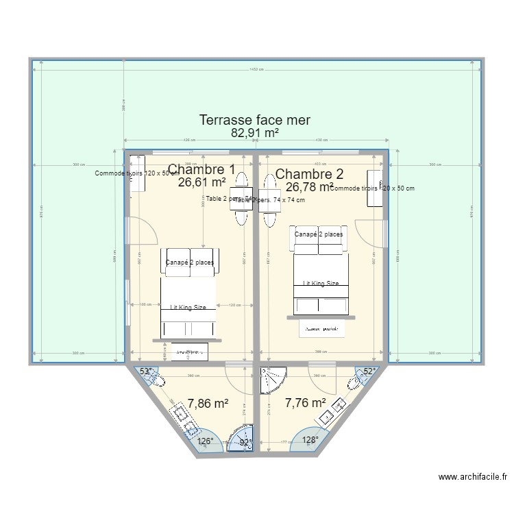 Bungalow 04. Plan de 0 pièce et 0 m2