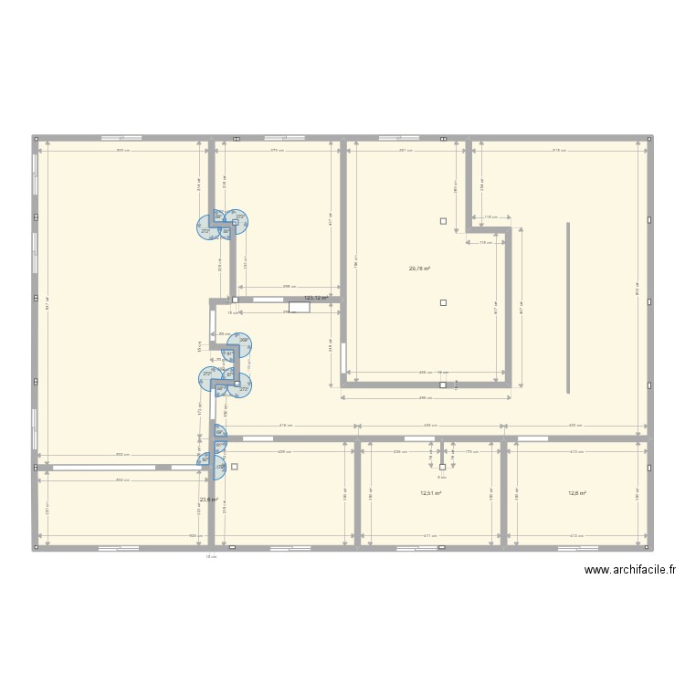 casaloc. Plan de 5 pièces et 202 m2