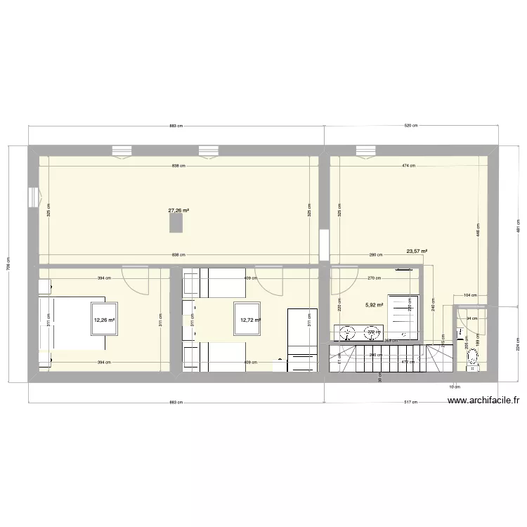 Fabre Gite A V01. Plan de 
