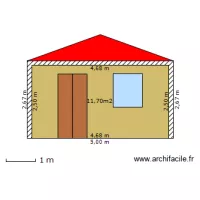 FACE AVANT ABRI DE JARDIN