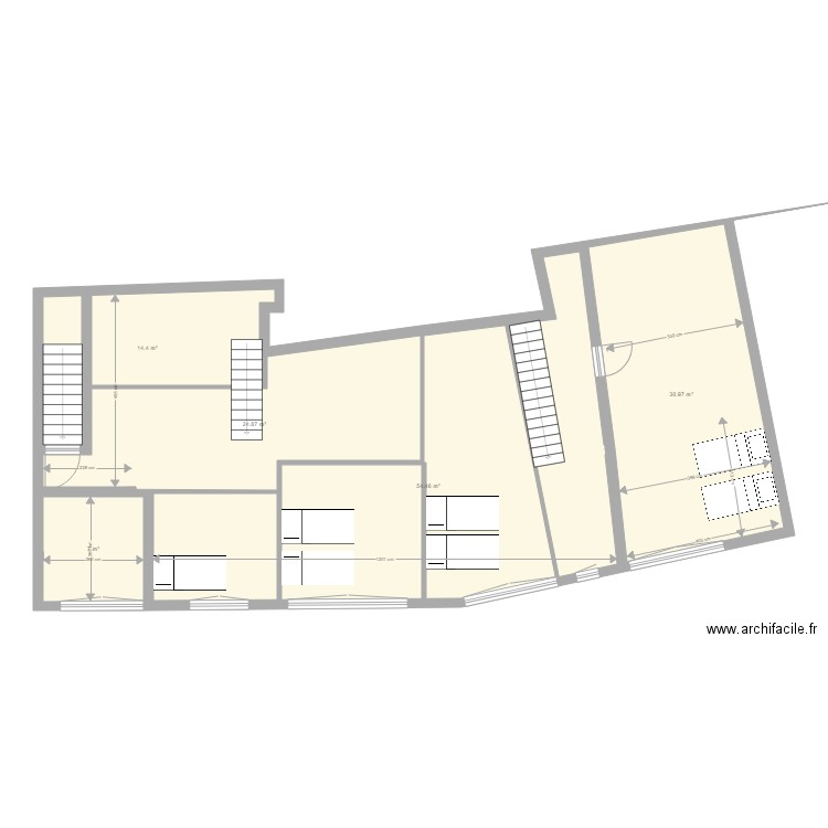 PAULHAGUET 2e étage mob. Plan de 0 pièce et 0 m2