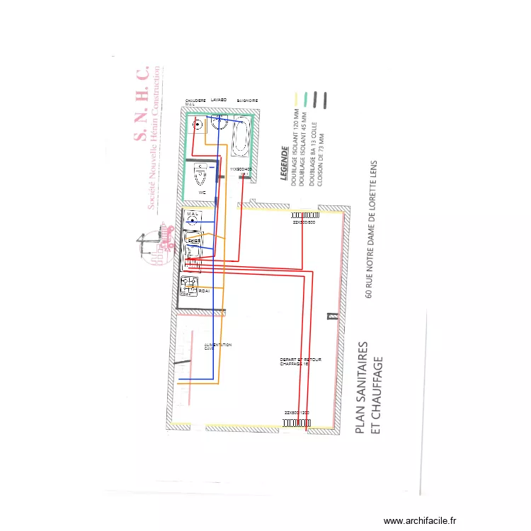 60 N D LENS SNHC R DE C. Plan de 
