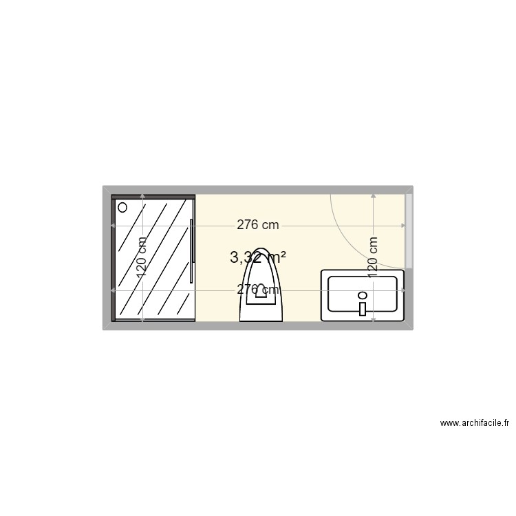 SDB LA CAPTE. Plan de 0 pièce et 0 m2