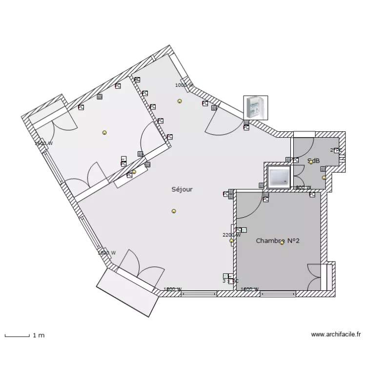 Implantation Equipements Electriques. Plan de 