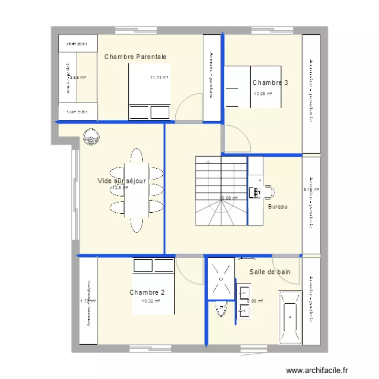 rossy 4 Bis sous pente. Plan de 