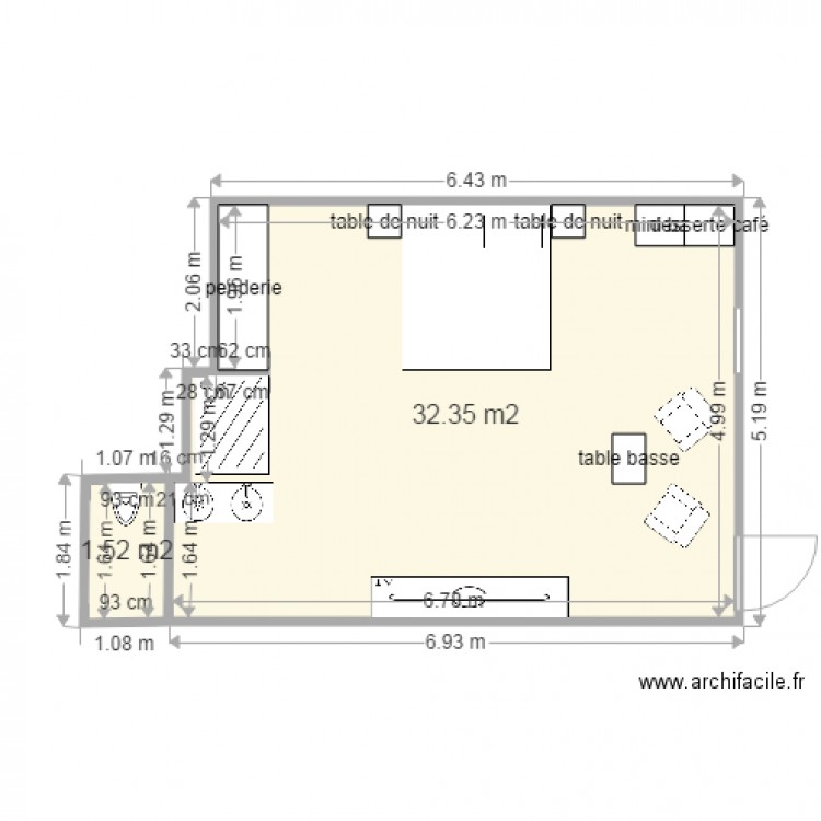 plan andré. Plan de 0 pièce et 0 m2