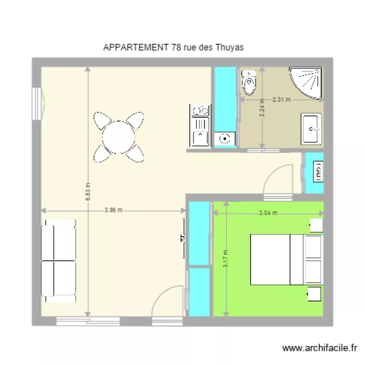 78 thuyas. Plan de 78 thuyas. Plan de