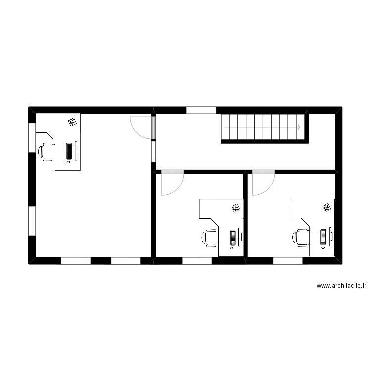 O,Bomsawin Martin. Plan de 4 pièces et 40 m2