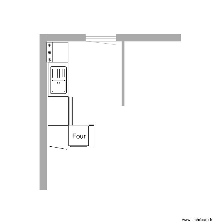 cuisine. Plan de 0 pièce et 0 m2