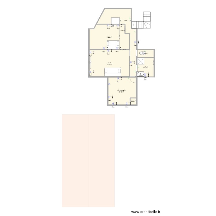 chambre enfant  et bureau devis 5. Plan de 0 pièce et 0 m2