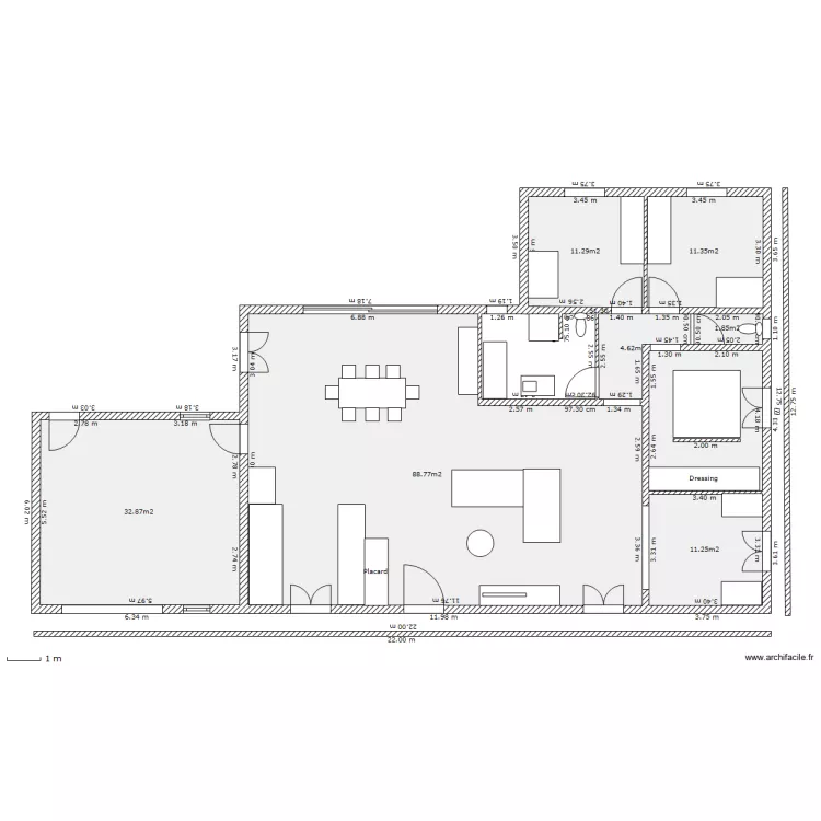 Maison plein pied. Plan de Maison plein pied. Plan de