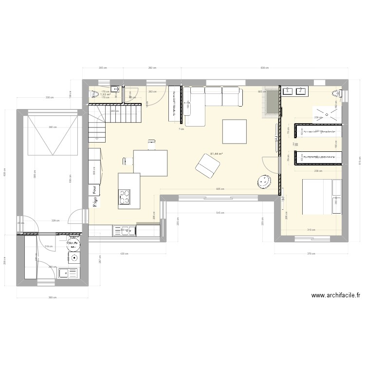 Les Arcs RDC V2. Plan de 0 pièce et 0 m2