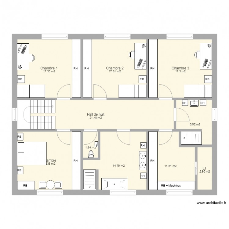 Maison Etage 20. Plan de 0 pièce et 0 m2