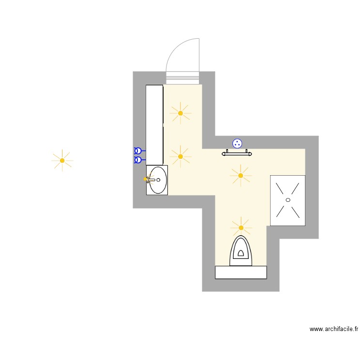 Manoir rdc SDD AMENAGE. Plan de 0 pièce et 0 m2