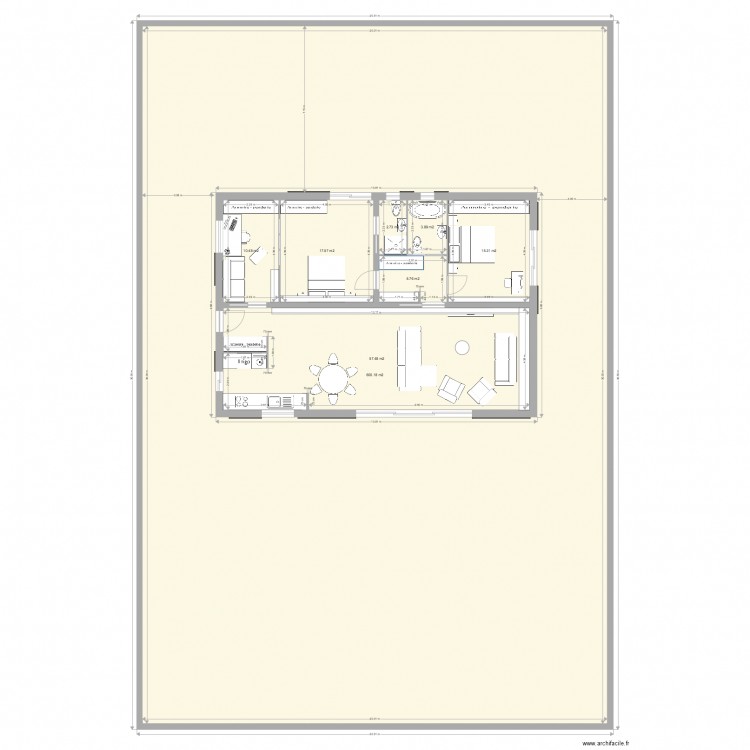 beachcomber. Plan de 0 pièce et 0 m2