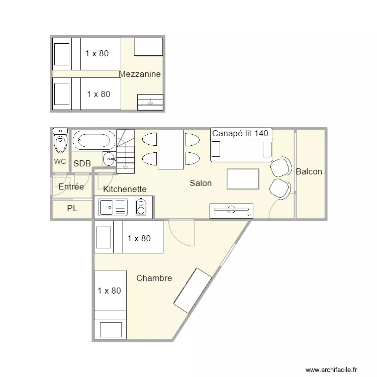 Village 421. Plan de 