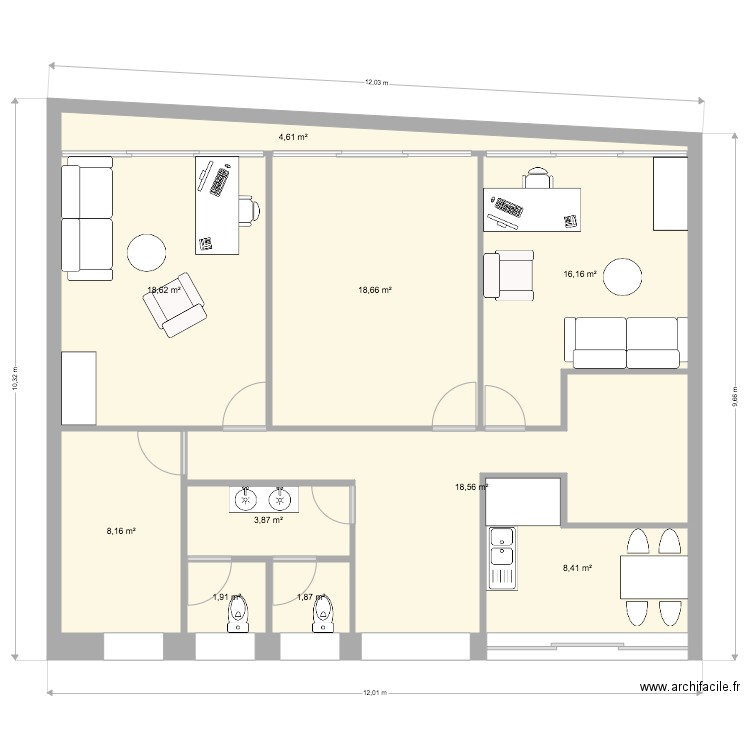 BUREAU MOUSS2. Plan de 0 pièce et 0 m2