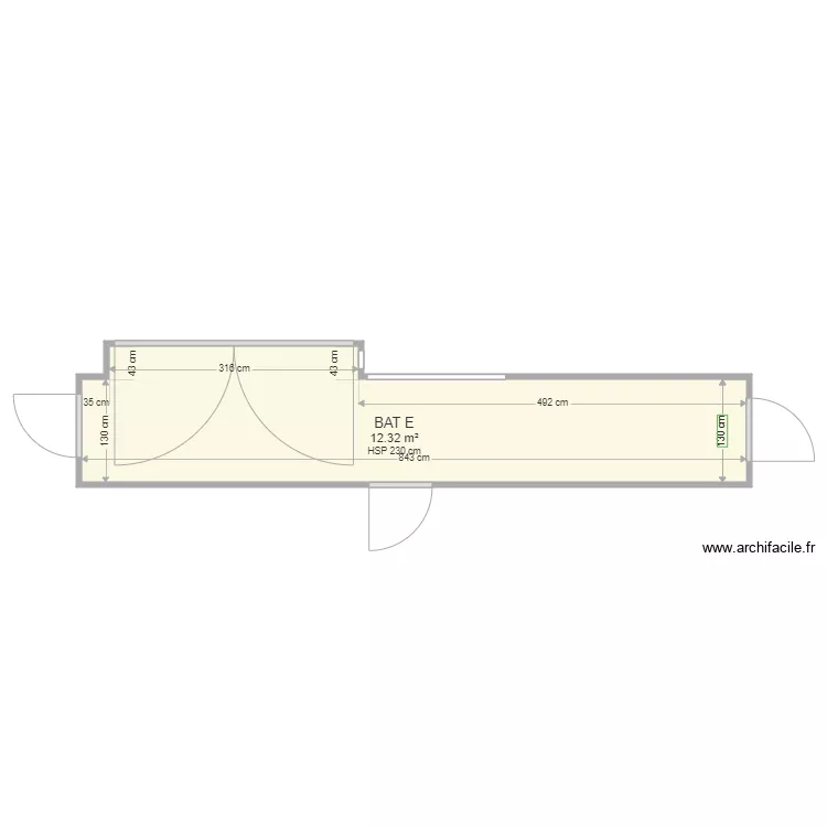 MONTMAILLER BAT E. Plan de 