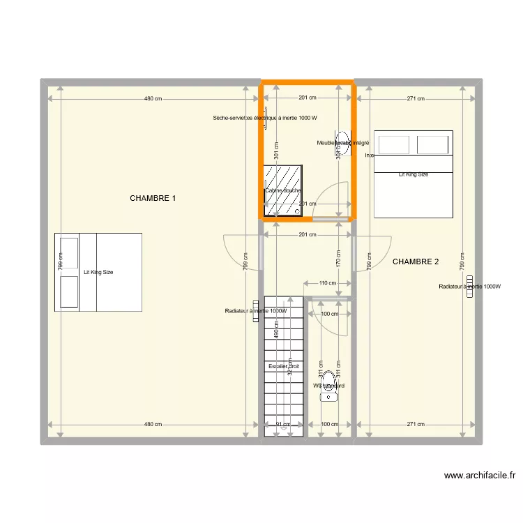 Etage_Implantation. Plan de 