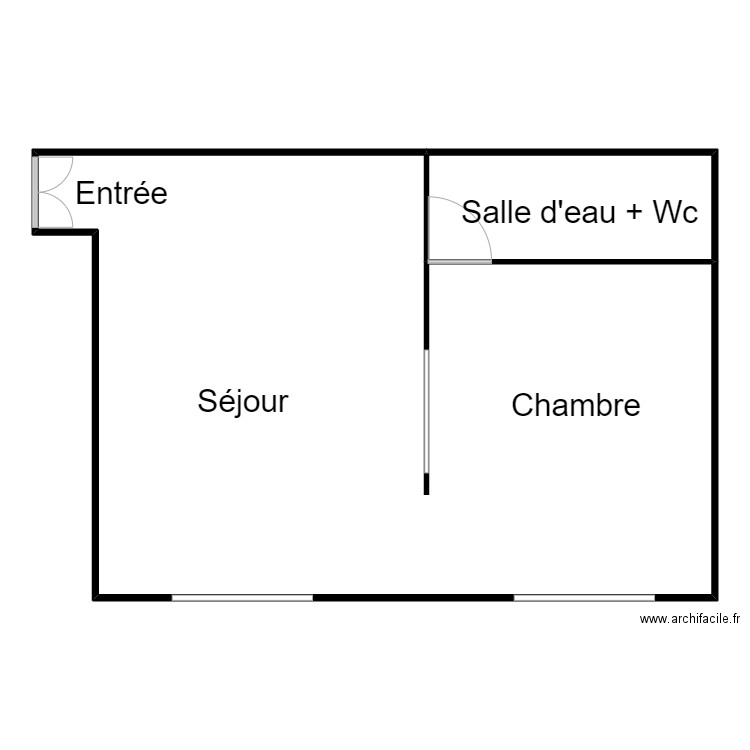 COHEN 19 05. Plan de 2 pièces et 222 m2