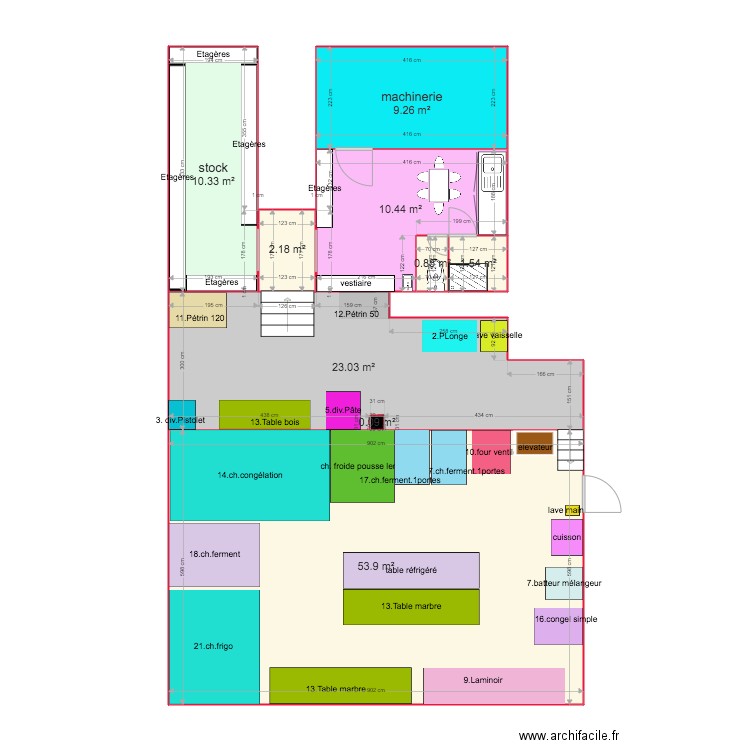 boulangerie Ohain ss ss5. Plan de 0 pièce et 0 m2