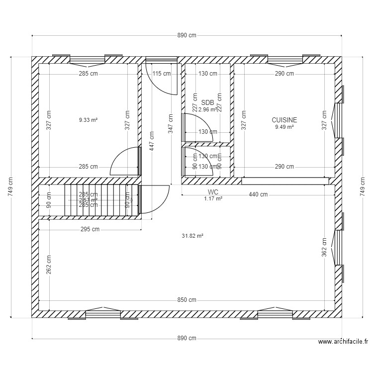 SCI PIERRE ET PAUL ETAGE. Plan de 0 pièce et 0 m2