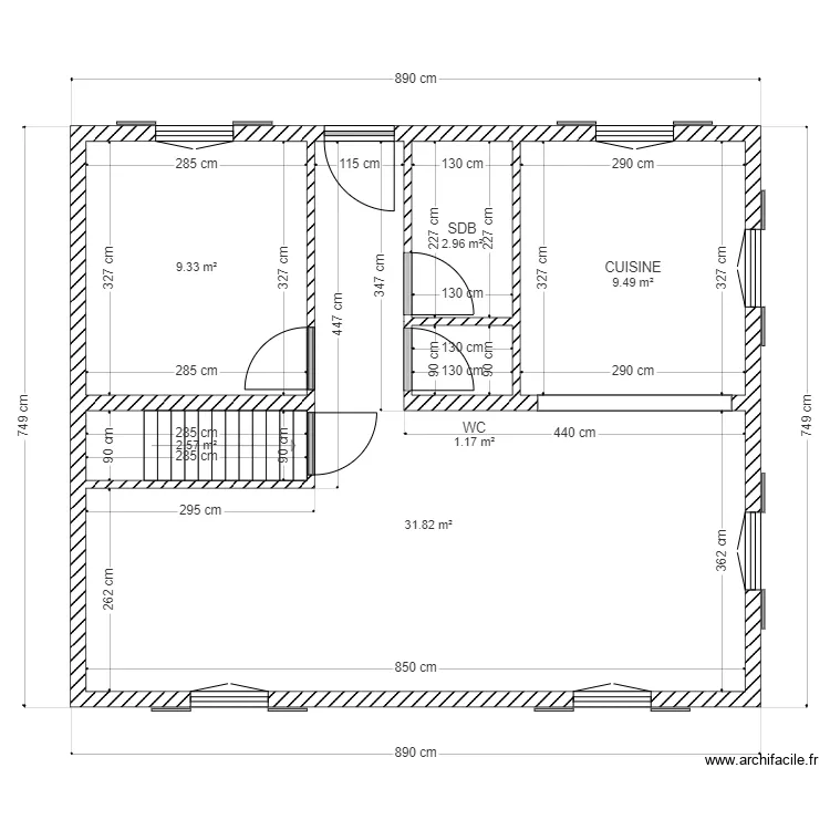 SCI PIERRE ET PAUL ETAGE. Plan de 