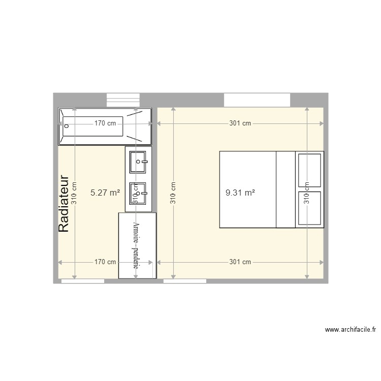 plan sdb rene avinain. Plan de 0 pièce et 0 m2