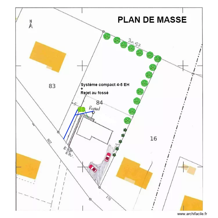 Demaison Chauliac. Plan de 