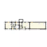 Projet 2 rez de chauss&eacute;e maison bleue et petite grange.