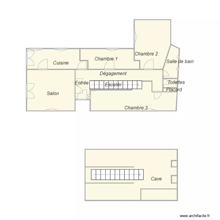 Croquis JUNGER CANTIRAN. Plan de 