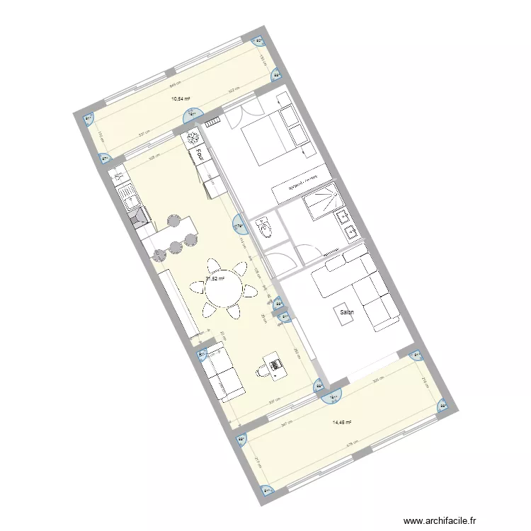 maison la londe les maures piece cot&eacute;&eacute; 2eme. Plan de 