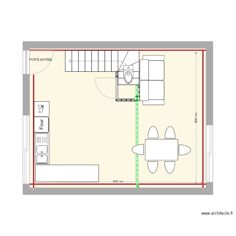 KELLY RDC. Plan de 0 pièce et 0 m2