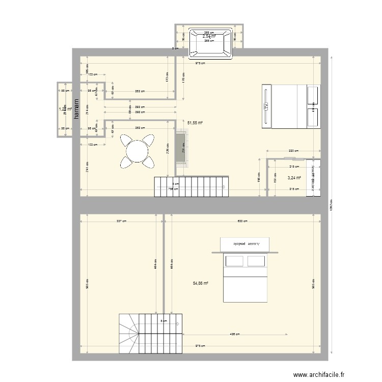 KetN 3  menzzanine definitif 5. Plan de 5 pièces et 113 m2