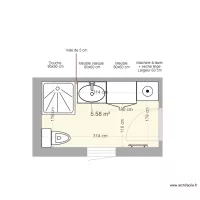 salle de douches rdc