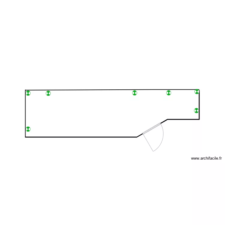 plan de r&eacute;servation en dallage. Plan de 