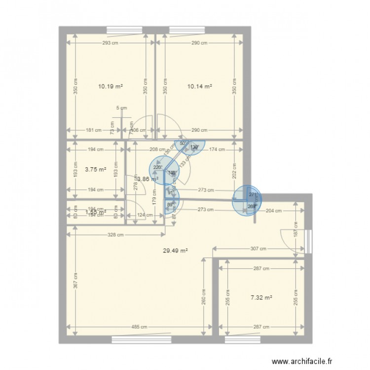 Projet Figaret. Plan de 0 pièce et 0 m2