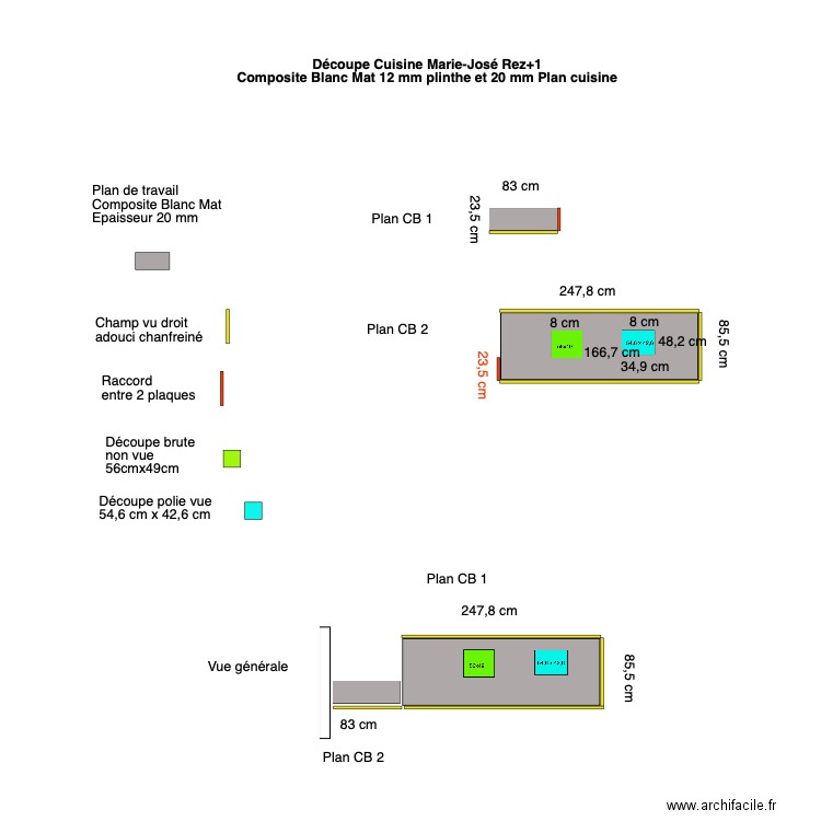 Tablette cuisine Marie José Rez1. Plan de 0 pièce et 0 m2